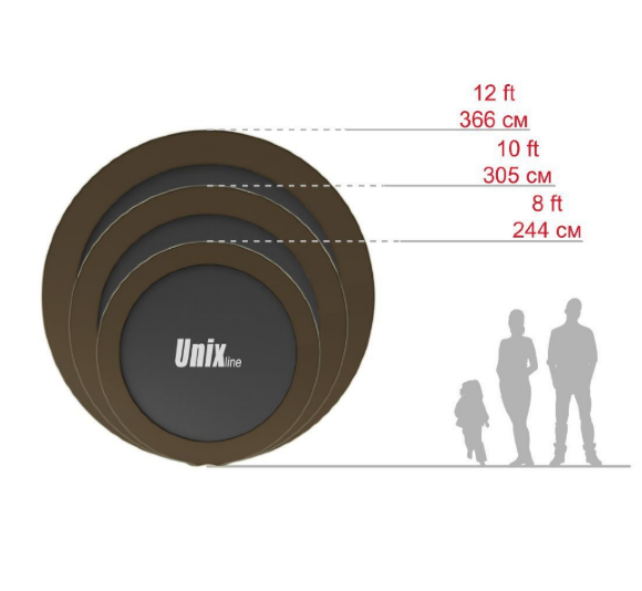 Батут UNIX line 10 ft Black&Brown (inside) Батут UNIX line 10 ft Black&Brown (inside)