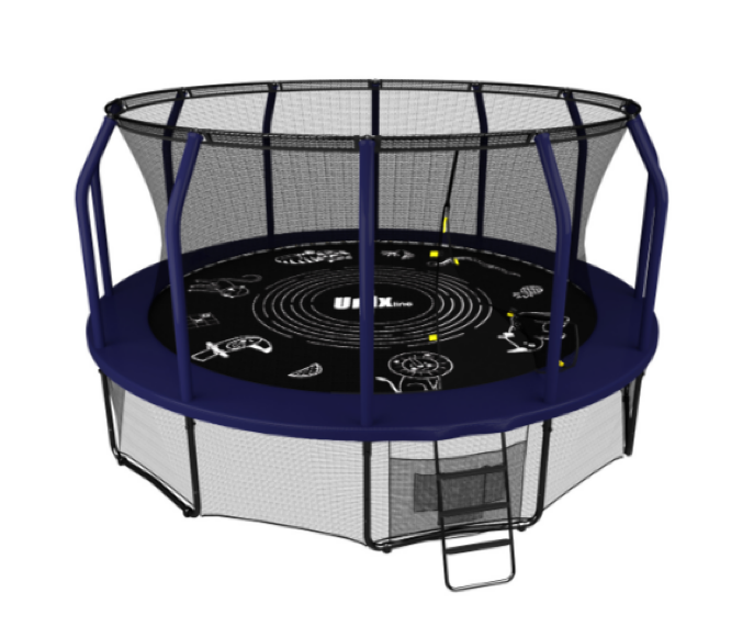 Батут UNIX line SUPREME GAME 14 ft (blue) Батут UNIX line SUPREME GAME 14 ft (blue)